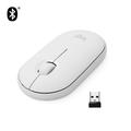 Logitech Pebble M350 Wireless Mouse with Bluetooth or USB - Silent Slim Computer Mouse with Quiet Click for Laptop Notebook PC and Mac - Off White