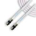 SatelliteSale Digital 75Ohm RG-6/U Coaxial Cable with F-Type Connector Indoor/Outdoor Universal Wire White Cord 25 feet