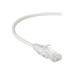Black Box Slim-Net - Patch cable - RJ-45 (M) to RJ-45 (M) - 15 ft - UTP - CAT 6 - booted molded stranded - white