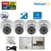 Evertech HD 1080p 4 Dome Security Cameras with 12V DC 4 Channel 3 Amp Power Supply Distribution Box