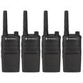 4 Pack of Motorola RMM2050 Two Way Radio Walkie Talkies with Programming Video