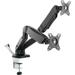 Lorell LLR99801 Dual-monitor Arm 1 Each Black