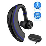 Bluetooth Headset NANAMI Bluetooth Earpiece V5.0 320Hrs Ultralight Headphones with Rotatable Mic Hands-Free Earphones Noise Cancelling in-Ear Earbuds for iPhone Android Cell Phone/Laptop/Trucker