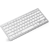 Slim Wireless Keyboard Ergonomic Design made of Durable ABS Material for Windows XP Mac OS Vista Linux and IOS System. SILVER