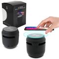 Bluetooth Speaker with Wireless Charging Pad | Circular Speaker | 2 and 1 Bluetooth Speaker with Charging Pad