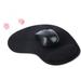 Wrist Mouse Pad Mouse Mat with Wrist Rests Support Silica WaveRest Waterproof Coating Non Slip Elegant Stitched Edges Wrist Rest Pad for Gaming Typist Office