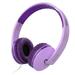 Kids Headphones for School Jelly Comb Girls Lightweight Foldable Stereo Bass Kids Headphones with Microphone Volume Control for Cell Phone Tablet Laptop MP3/4(Purple)- For Aged 6 or Above