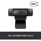 Logitech C920x Pro HD Webcam Full HD 1080p Video Calling and Recording at 30 Fps