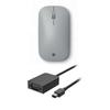 Microsoft Surface Mobile Mouse Platinum+Microsoft Mini DisplayPort to VGA Adapter Black