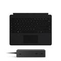 Microsoft Surface Dock 2 Black + Surface Pro X Keyboard Black Alcantara - 199W power supply - Supports dual 4K at 60Hz - 2 x front-facing USB-C - Performs like a full traditional laptop - Adjusts to