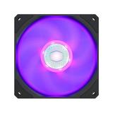 Cooler Master SickleFlow 120 V2 RGB Square Frame Fan with Customizable LEDS Air Balance Curve Blade Design Sealed Bearing PWM Control for Computer Case & Liquid Radiator
