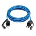 Eaton Tripp Lite Series Industrial Cat6 UTP Ethernet Cable (RJ45 M/M) 100W PoE CMR-LP IP68 Blue 16 ft. (4.88 m)