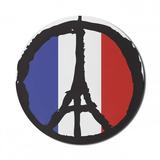 Eiffel Tower Mouse Pad for Computers Boldic Round in 3 Flag Colors Round Non-Slip Thick Rubber Modern Gaming Mousepad 8 Round Grey Multicolor by Ambesonne