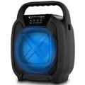 Technical Pro Portable 300 Watts Bluetooth Speaker Offers 3 Hours of Continual Music w/ USB CD Mic Inputs FM Radio