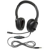 Califone NeoTech Plus 1017MT Premium Over-Ear Stereo Headset with Gooseneck Microphone 3.5mm Plug Black