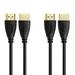 Cmple - Ultra Slim High-Speed HDMI Cable HDMI 2.0 HDTV Cable - Supports Ethernet 3D 4K and Audio Return - 10FT (2 PACK)