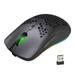 HXSJ T66 RGB 2.4G Wireless Gaming Mouse RGB Lighting Charging Mouse with Adjustable DPI Ergonomic Design for Desktop Laptop Black