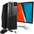 Restored Lenovo M92 Desktop Computer SFF Small Form Factor PC - Intel Core i5 3rd Gen 8 GB RAM 128 GB SSD Windows 10 Pro 20 Brand new monitor (Refurbished)