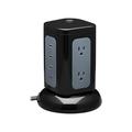 Tripp Lite Surge Protector Tower 6-Outlet 3x USB-A 1x USB C Black TLP606UCTOWER