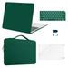 Mosiso 5 in 1 New Macbook Air 13 Inch Case A2337 M1 A2179 2020 Release Hard Case Shell Cover&Sleeve Bag for Apple MacBook Air 13 with Retina Display andTouch ID Peacock Green