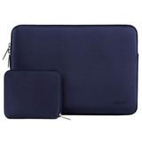 Mosiso 13.3 Protective Laptop Sleeve for MacBook Air Pro 13-13.3 inch Water Repellent Neoprene Notebook Bag Case for Lenovo ThinkPad Dell HP Asus Acer Navy Blue