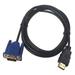 HDMI Cable To VGA Adapter Digital 1080P HD Audio Converter Connector Cable