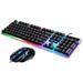 EFINNY Gaming Keyboard and Mouse Combo RGB Rainbow Backlit Gaming Keyboard and Illuminated Gaming Mouse USB Wired Set for Computer PC Gamer Laptop Office Work