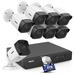 ANNKE 5MP H.265+ Super HD Poe Network Video Security System 8pcs Waterproof Outdoor POE IP Cameras Plug & Play Poe Camera Kit with 4T Hard Drive