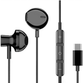 URBAN EXTREME USB Type C Earphones Stereo in Ear Earbuds with Mic and Volume Control Compatible with Samsung Galaxy A8s - Black (US version with Warranty)