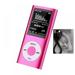 MP3 Player Music Player Digital LCD Screen Mini Digital MP3 Music Player with FM Radio Recorder Player Card Reader Pink