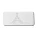 Eiffel Tower Computer Mouse Pad Pencil Drawn Outline Drawing of a Monument Famous Travel Spots Rectangle Non-Slip Rubber Mousepad X-Large 35 x 15 Gaming Size Dark Taupe Grey White by Ambesonne