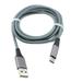 Gray Braided 6ft Long Type-C Cable Rapid Charger Sync USB Wire W5M for LG Stylo 4 Plus - Microsoft Surface Go (10 ) Lumia 950 - Motorola One Moto Z3 Play Z2 Play Z Play Droid Force Droid X4