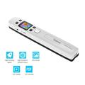 Scanner Portable Handheld Wand Document/ Book/ Images Scanner 1050DPI Resolution High Speed Scanning A4 Size JPEG/ PDF Format Colorful LCD Display for Office Business Reciepts