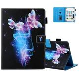 Universal Case for 8/8.3/8.4 Inch Tablet Stand Wallet Case for Galaxy Tab A E S 4 3 8.0 8.4/ HD 8/ Lenovo Tab M8 E8 2 3 4 8 / HUAWEI T1 T5 M2 M3 M5 8 8.4 / Android Tablet 8 Inch (Crystal Butterfly)