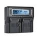 7299 NP-F970 Dual Channel Digital Battery w/ LCD Display Replacement for Sony NP-F550F750F950/ NP-FM50FM500HQM71