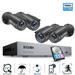 1080P Security Camera System ZOSI H.265+ 8CH 5MP Lite DVR 4pcs CCTV 1080P Security Camera Indoor Outdoor Use IP66 Weatherproof 80ft Night Vision 1TB Hard Drive for 24/7 Recording