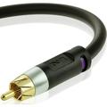 Mediabridge ULTRA Series Subwoofer Cable (8 Feet) - Dual Shielded with Gold Plated RCA to RCA Connectors - Black - (Part# CJ08-6BR-G1 )