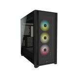 Corsair iCUE 5000X RGB Tempered Glass Mid-Tower ATX PC Smart Case - Black