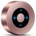Mini Wireless Speaker Portable Bluetooth Speaker with HD Sound 12H Playing Time Built-in Mic SD/TF Card Slot FM and LED Moodlights for Home Travel Rose Gold