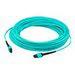 AddOn 3m MPO OM4 Aqua Patch Cable - patch cable - 10 ft - aqua