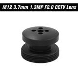 3.7mm M12 Button Lens M12 Mount 1.3 Megapixel 80degree Horizontal Viewing Angle F2.0 fixed Iris for CCTV Cameras