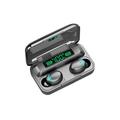 Tomshine F9-5 TWS Wireless Bluetooth 5.0 Earphones Chargeable Stereo Sound Earbuds Waterproof Touch-control Headset Compatible with Android/iOS/PC Tablet Black