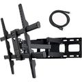 VideoSecu Articulating Full Motion TV Wall Mount for most 37-70 inch LED LCD Plasma HDTV Flat Panel Screen Dual Arm Bracket with VESA 684x400/ 600x400/ 400x400/ 150x100mm BXL
