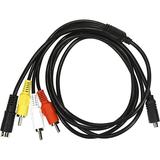 HQRP AV Audio Video Cable / Cord compatible with SONY Handycam DCR-SR82C DCR-SR85 DCR-SR87 DCR-SR88 Camcorder