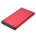 Tomshine 6Gbps 2.5 SATA to USB3.0 SSD HDD Case High-speed Hard Disk Enclosure Aluminum Alloy HDD Caddy with USB Cable Red