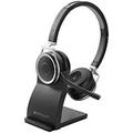 Used-Like New Spracht Prestige Combo Headset - USB - Wired/Wireless - Bluetooth - 33 ft - Over-the-head - Noise Cancelling Microphone - Black