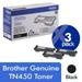 Brother Genuine High Yield Toner Cartridges TN450 Replacement Black Toner Three Pack Page Yield Up To 2 600 Pages/Cartridge
