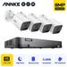 ANNKE 4K Ultra HD 8CH DVR H.265 CCTV Camera Security System 4PCS IP67 Weaterproof Outdoor 8MP Camera Video Surveillance Without HDD