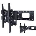 Homelala - Universal TV Wall Mount Tilt and Swivel Full Motion Articulating Single Arm Extended Arm for 35 40 45 50 60 65 70 75