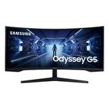 SAMSUNG 34 Class Curved G5 Ultra WQHD (3440x1440) 165hz 1ms Freesync Gaming Monitor - LC34G55TWWNXZA